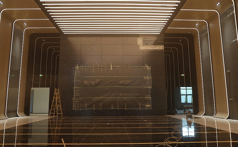 得力智慧物流展示@雕刻鋁單板